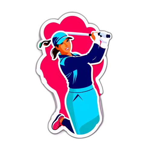 สติกเกอร์นักกอล์ฟหญิง LPGA