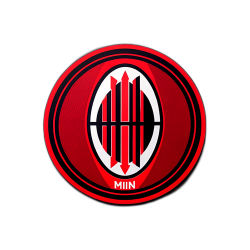 AC Milan logó piros és fekete színekben