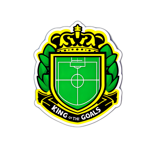 Özel Futbol Sahası Tasarımı ile Taremi için 'Goller Kralı' Sticker