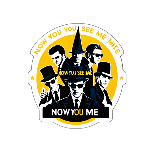 Adesivo Icônico de 'Now You See Me 3'