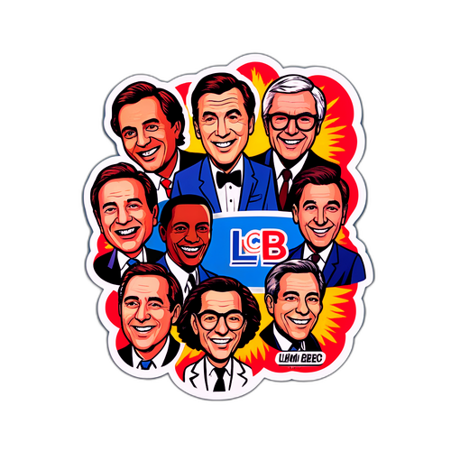 Création d'un autocollant LBC avec des visages célèbres d'animateurs de radio