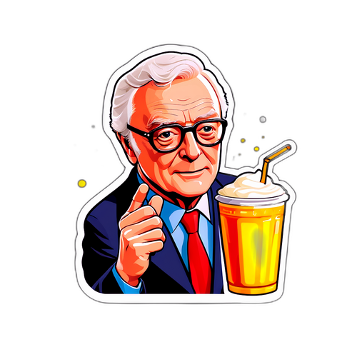 Michael Caine'in Favori İçeceği: Sütlü Milkshake Sticker'ı