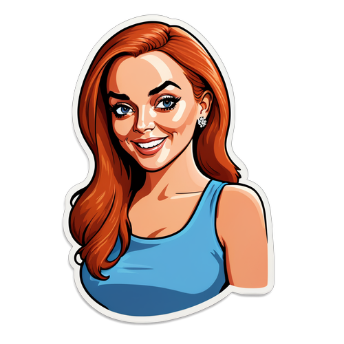 Shocking Transformation: Lindsay Lohan's Wild Career in Hilarious Stickers!