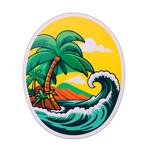 Illustratie van Jamaica met de hurricane