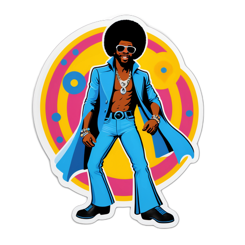 Sly Stone Retro Klistermærke