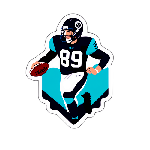 Minimalist Blake Corum Football Sticker