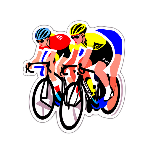 Inspirerende klistermærke til Tour de France Femmes 2025