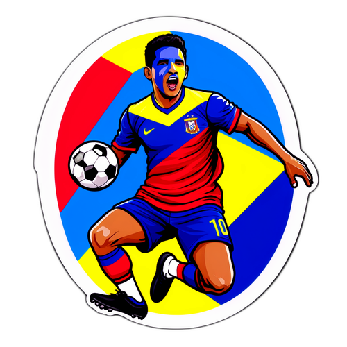 Adesivo de Tomás Rincón em Pose Celebrativa