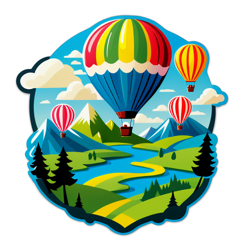 Whimsical Hot Air Balloon Adventure