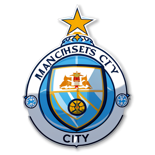 Manchester City FC címer sticker