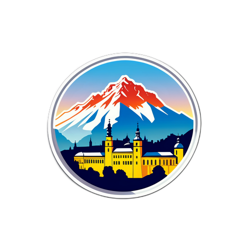 Salzburg İkonik Manzara Stickerı