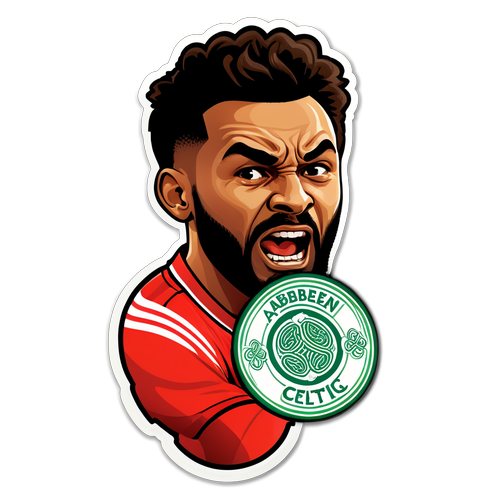 Stiker Momen Dramatis Perlawanan Aberdeen vs Celtic