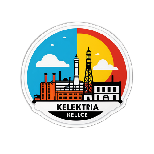 Widoki miejskie Kielc z elementami kultury industrialnej i tradycji lokalnych