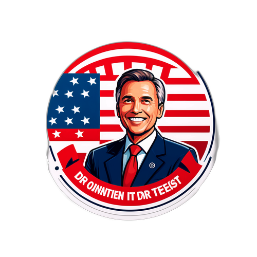 Engagerende kandidattest-klistermærke