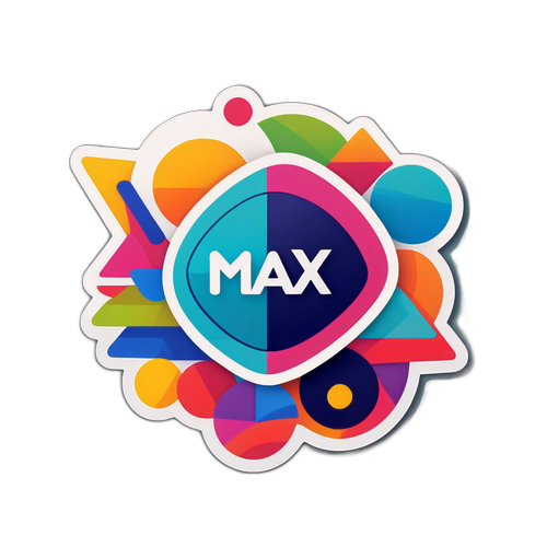 मिनिमलिस्ट MAX लोगो स्टीकर
