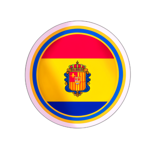 Aufkleber mit der Nationalflagge von Andorra