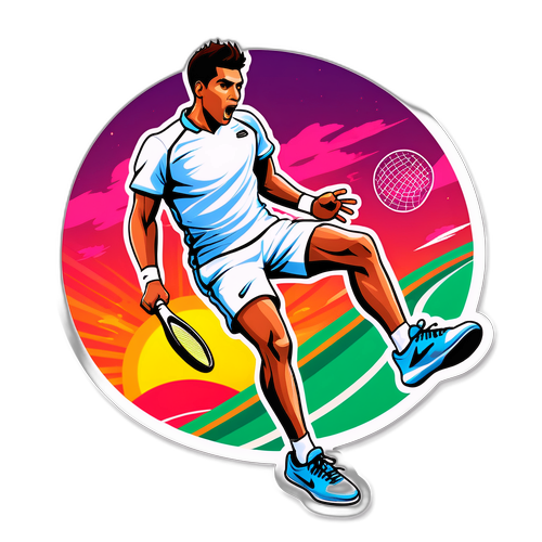 Stickers di Carlos Alcaraz in Azione