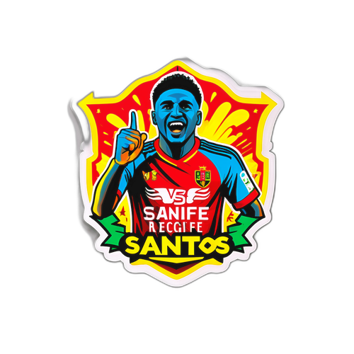 Stiker Antusiasme Santos vs Sport Recife