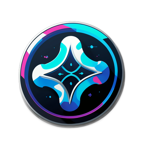 Nowoczesny naklejka z logo XRP