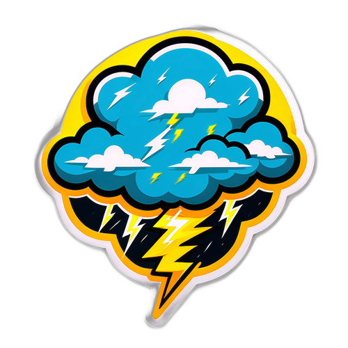 Electric Storm Game Sticker