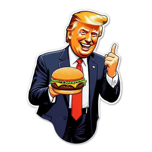 Fai di Nuovo Grande il Pranzo: Trump e il Suo Burger da McDonald's!