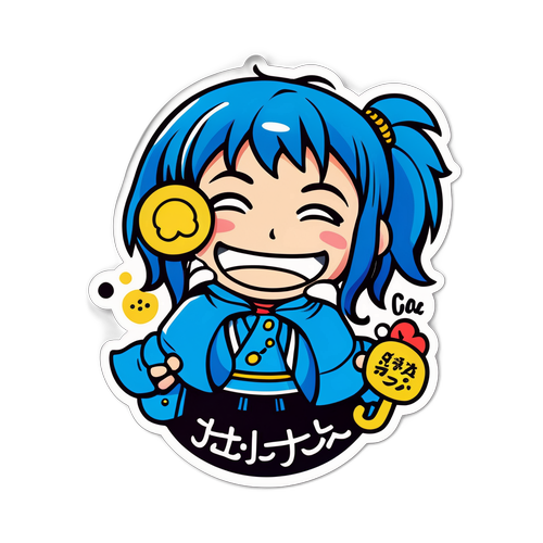 楽しい笑顔のキャラクター