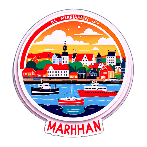 Mariehamnin sataman maisema
