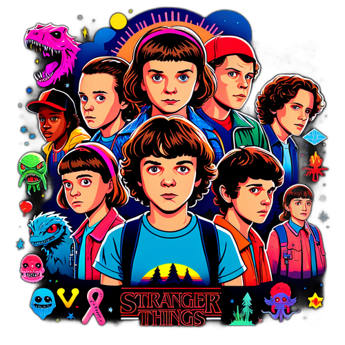 Nálepka s emocemi ze Stranger Things