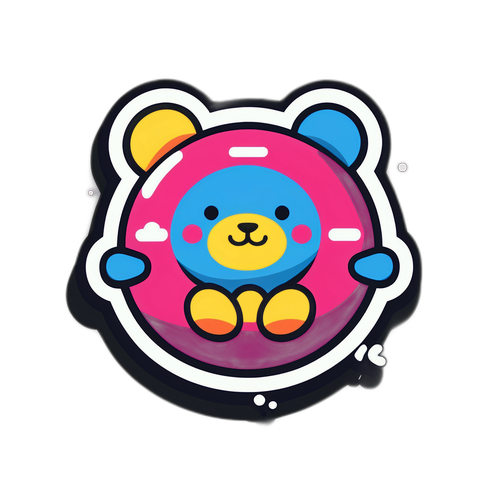 可愛いクマの浮き輪デザイン