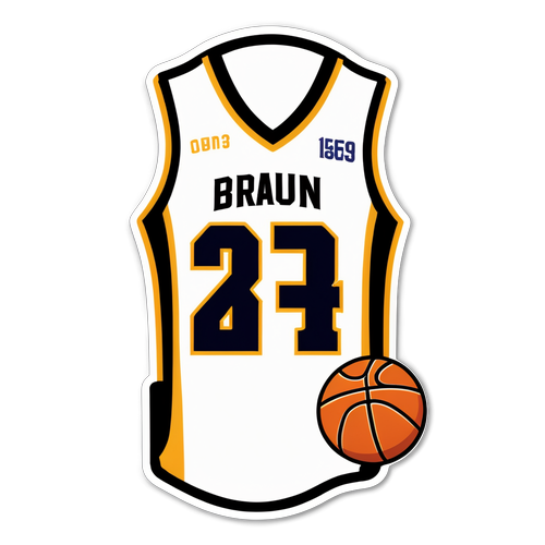 Christian Braun Jersey Number Sticker