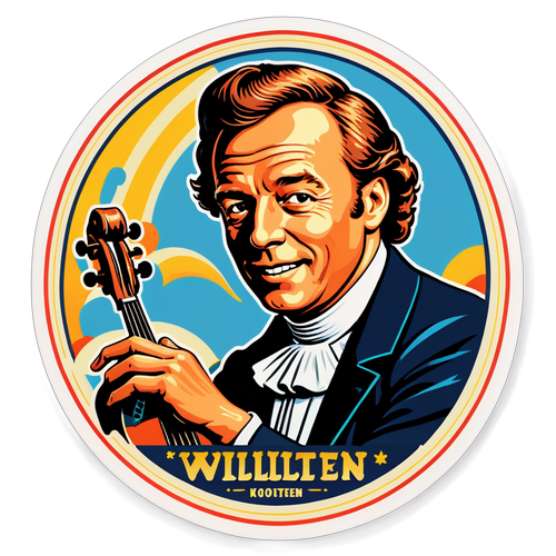 Retro Sticker van Willem van Kooten