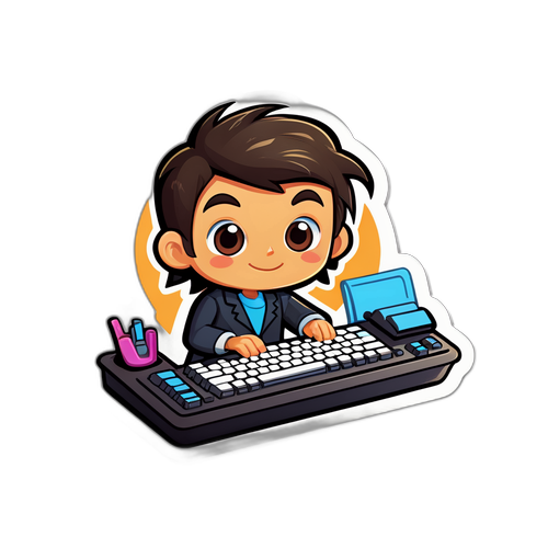 タイピングスキル向上のためのキャラクターシール