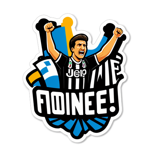 Adesivo per i tifosi della Juve