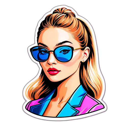 Portrait stylisé de Gigi Hadid