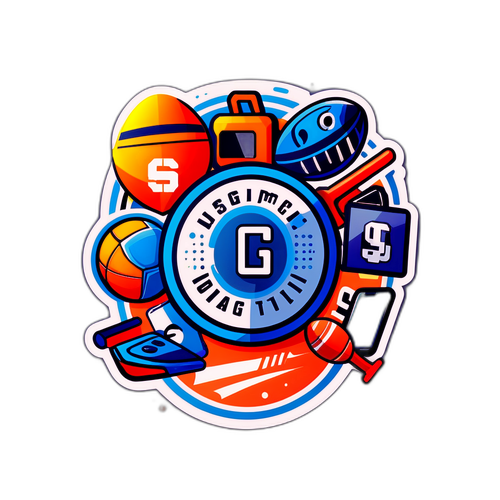 Dizain DigiSport cu echipamente și unelte sportive