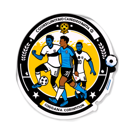 Stiker Pertandingan Sepak Bola Corinthians vs Bragantino