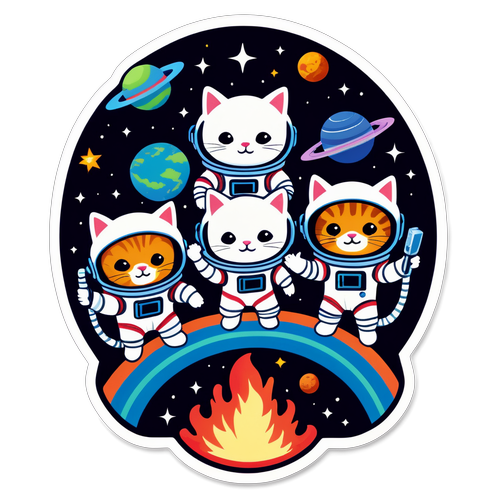 Prepare for Launch: Meet the Adorable Space Cats Taking the Cosmos by Storm!