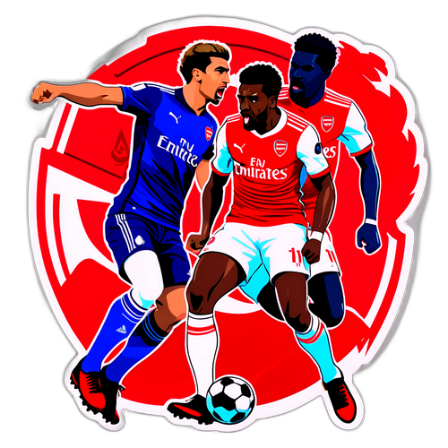 Pertarungan Pemain Arsenal dan Olympiacos di Padang