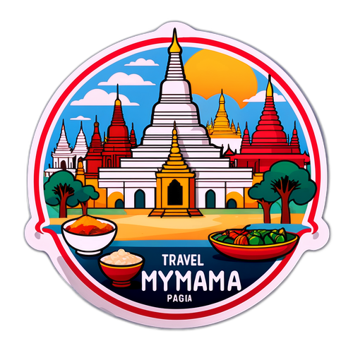 Adesivo per Viaggio in Myanmar