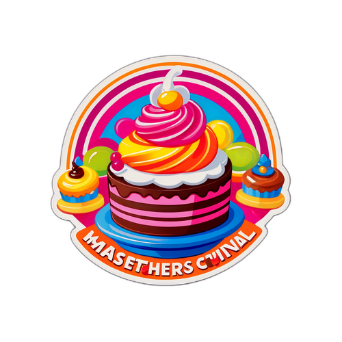 Adesivo Colorido do Grande Final de Confeitaria MasterChef