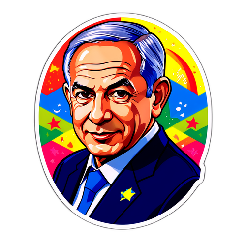 מדבקה של אבנר נתניהו