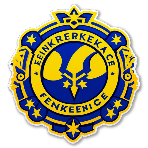 Fenerbahce Emblem Med Europæiske Sportsikoner