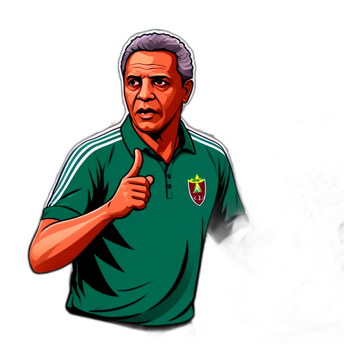 Adesivo do Treinador do Fluminense em Ação
