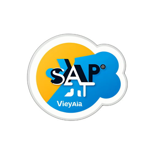 Ein aufschlussreicher Aufkleber über SAP, der die Unternehmenswerte und Erfolge repräsentiert