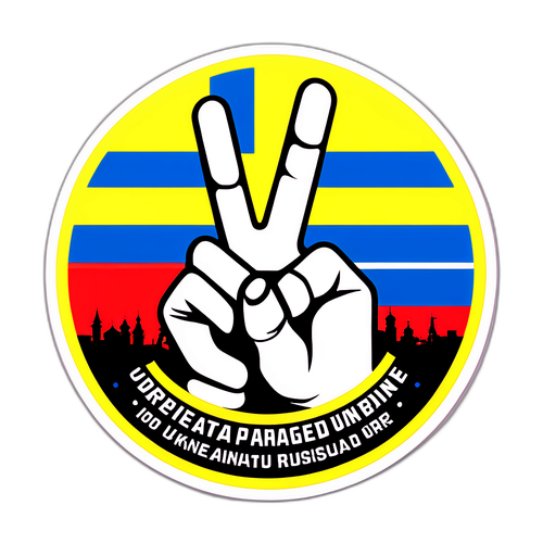 Sticker de soutien aux initiatives de paix pour la guerre Ukraine-Russie
