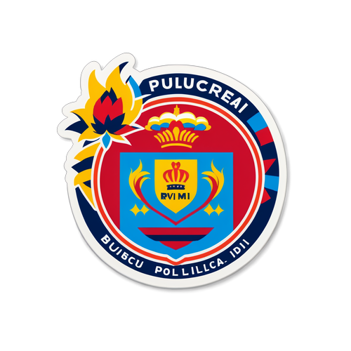 Sticker Rivalitate Rapid București și Poli Iași