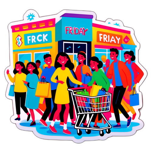 Suasana Perbelanjaan Black Friday yang Ceria