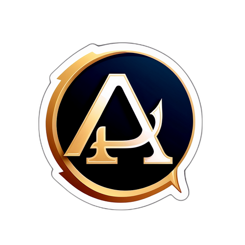 Elegantes Alphabet-Logo mit stilisierter Darstellung eines aufsteigenden Aktienmarktes