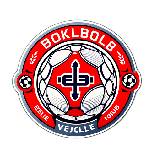 Minimalistisk Vejle Boldklub Klistermærke