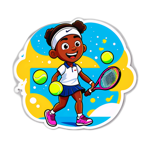 Scene Tenis Kartun US Open 2025
